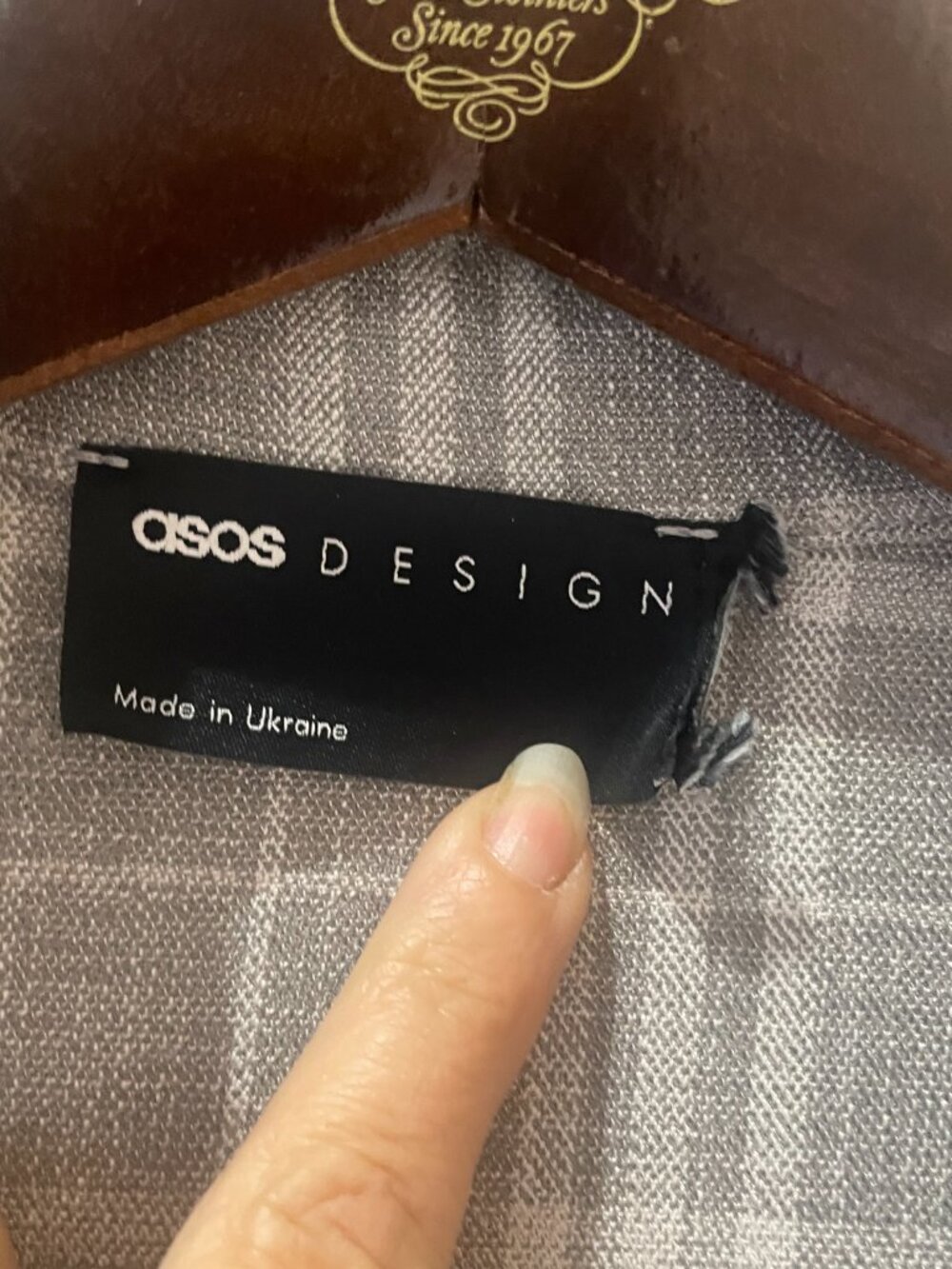 ASOS Design shacket in Brown and White Plaid Size 10 Medium - Picture 6 of 8